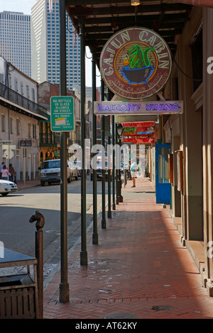 Bourbon Street. French Quarter, New Orleans, Louisiana, USA. Stockfoto