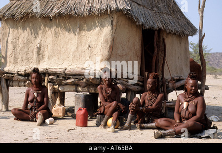 Himba Frauen, Namibia Stockfoto