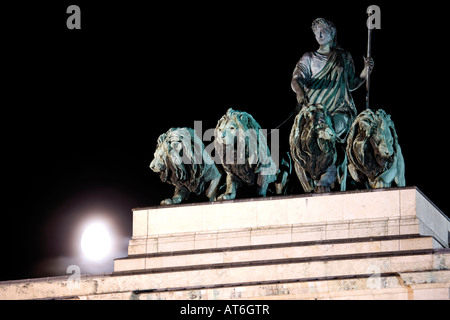 Quadriga am Siegestor in München, Bayern, Deutschland Stockfoto