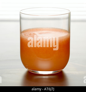 Glas Grapefruitsaft, Nahaufnahme Stockfoto