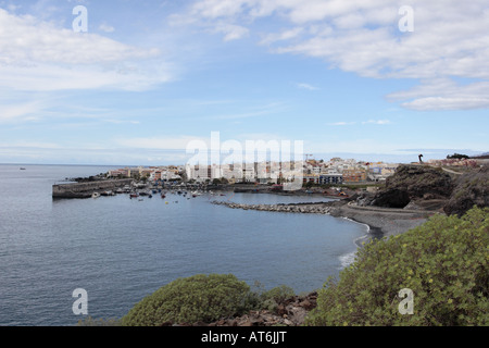 Blick auf Playa San Juan-Teneriffa-Kanarische Inseln-Spanien Stockfoto