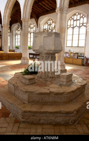 Schrift in der Kirche von Blythburgh Stockfoto