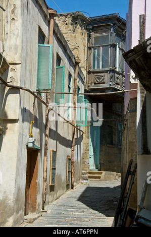 Eine Gasse in der Altstadt von Baku, Aserbaidschan Stockfoto