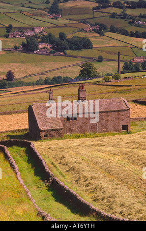 Bauernhaus in Luddenden Dean, in der Nähe von Halifax, Calderdale, West Yorkshire, Großbritannien Stockfoto