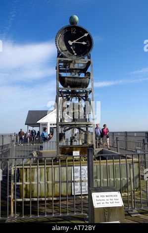 "Wasseruhr" am Pier, Southwold-sur-mer, Suffolk Stockfoto