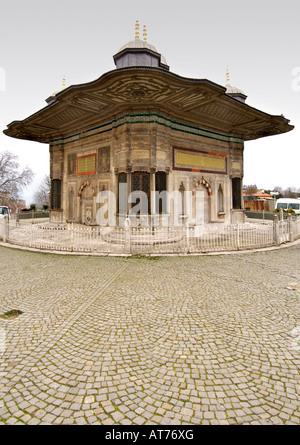 Rokoko-Brunnen von Ahmet III in Istanbul. Stockfoto