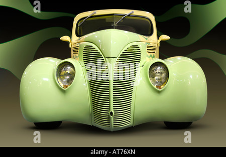 Hot Rod Ford Coupe 1938 Retro-Auto Stockfoto