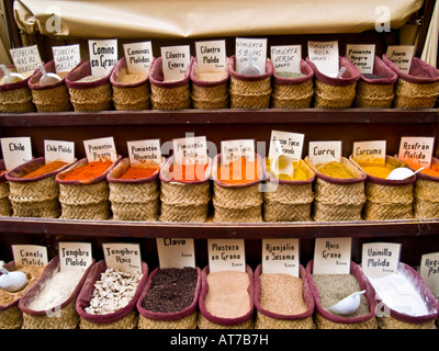 Gewürze in Cordoba Stockfoto