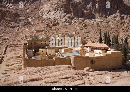 St. Catherine s Kloster Sinai Wüste Ägypten Nordafrika Februar blickte auf diesem herrlichen Wandanlage Stockfoto