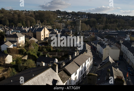 Tavistock Devon England entnommen dem Eisenbahnviadukt Stockfoto