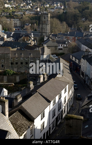 Tavistock Devon England entnommen dem Eisenbahnviadukt Stockfoto