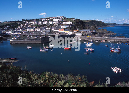Mevagissey (Kornisch: Lannvorek) ist ein Dorf und Fischerhafen liegt sechs Meilen südlich von St Austell in Cornwall, England, UK Stockfoto
