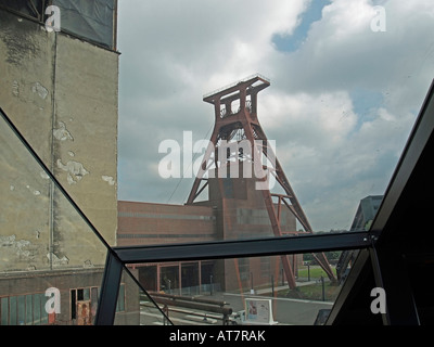 Alte Industrieanlagen im Bereich des Unesco Welt Kulturerbe Website Bergwerk Zeche Zeche Zollverein in Essen Stockfoto