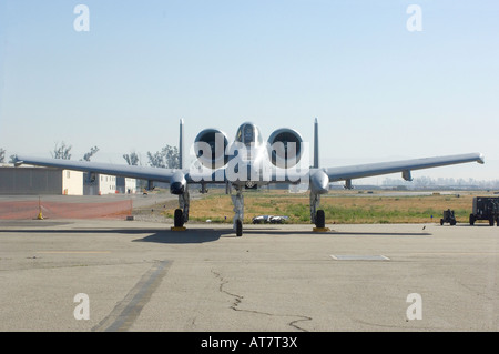 A-10 Thunderbolt einsitzigen zweistrahlige Jet Flugzeugen für die Kriegsführung. Stockfoto