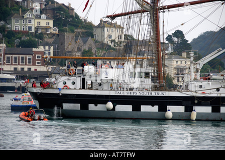 "Windjammer"Prince William","River Dart"^ Dartmouth" Stockfoto