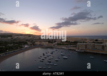 St George s Bucht Paceville Malta Stockfoto