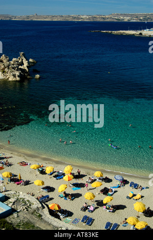 Mellieha Bay, Malta Stockfoto