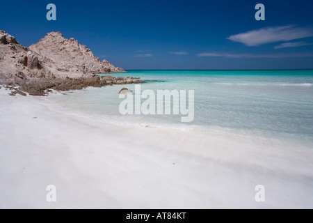 Die blaue Lagune von Qalansiya Socotra Island Jemen Stockfoto