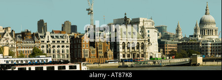 Damm und St Pauls London Panorama 2006 Stockfoto