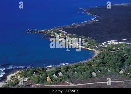 Antenne des Kona Village Resort auf der Big Island von Hawaii Stockfoto