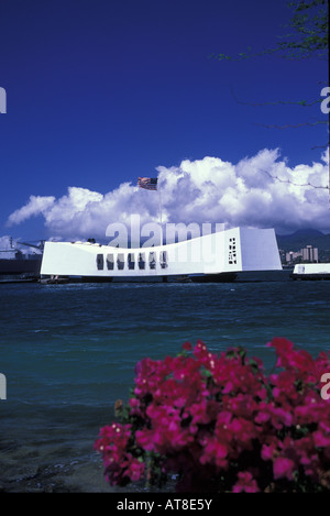 USS Arizona Memorial, Pearl Harbor, Oahu Stockfoto