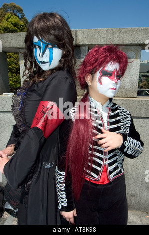 KOSU spielen Mädchen extreme Mode Harajuku Tokyo City Insel Honshu, Japan Stockfoto