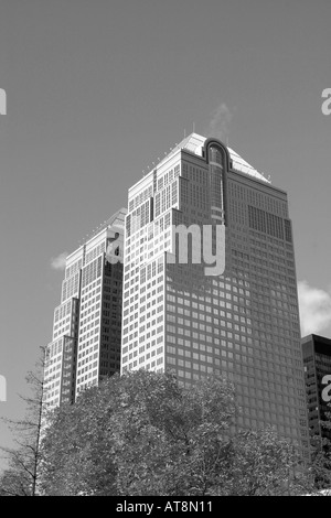 Architektur: Hochhaus Bürotürme in der Innenstadt von Calgary, Alberta, Kanada Stockfoto