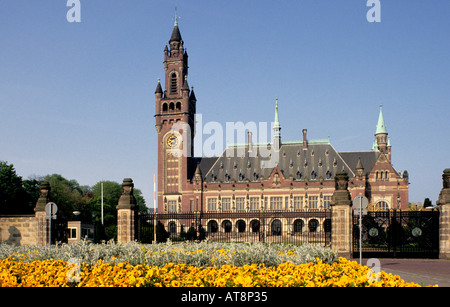Friedenspalast in Den Haag Vredespaleis internationalen Gerichtshofes den Haag Stockfoto