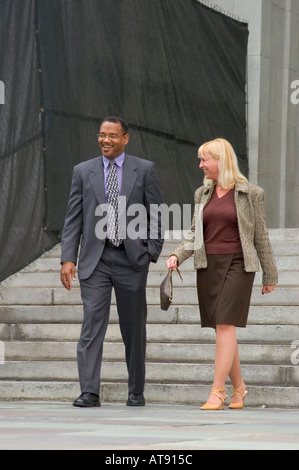 Miami Florida Street Life Attorney hinunter Treppe vom County Court house Stockfoto