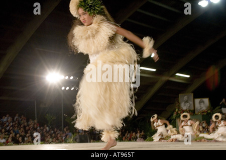 Merrie Monarch Hula Festival Tänzer 2006 Stockfoto