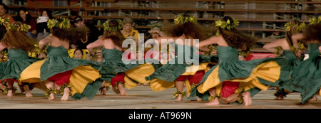 Merrie Monarch Hula Festival Tänzer 2006 Stockfoto