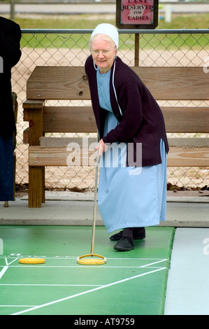 Amische Aktivitäten in ihrem Winterquartier im Pinecraft Dorf Sarasota Florida Stockfoto