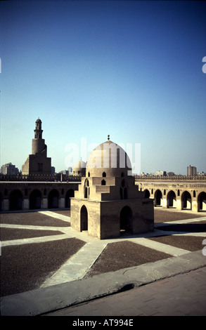 Innenhof des Ahmad Ibn Tulun zusammengesetzte Kairo, Ägypten Stockfoto