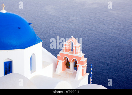 Blick auf das Meer aus "Oia" 'Santorini' Griechenland Stockfoto