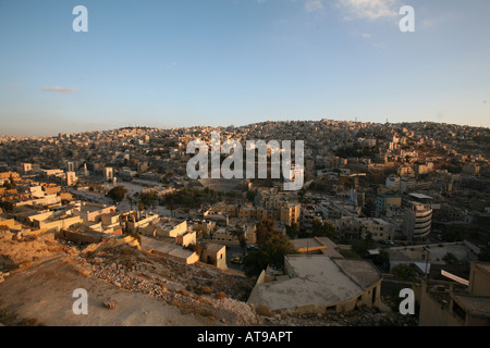 Amman ist bekannt als die Stadt auf sieben Hügeln gebaut Stockfoto