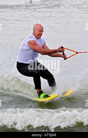 Wasser Ski Demonstration Naples Florida auf Miromar See Stockfoto