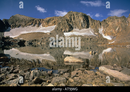 Lake Dorothy montieren Newa in der Nähe von Arapaho Pass Indian Peaks Wilderness Colorado USA Stockfoto