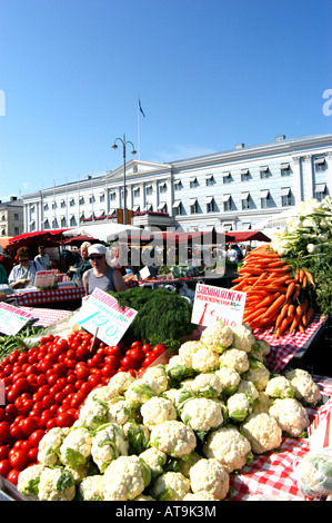 Markt-Helsinki-Finnland Stockfoto