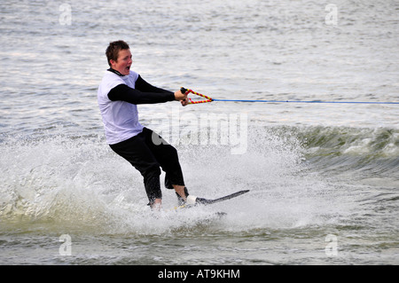 Wasser Ski Demonstration Naples Florida auf Miromar See Stockfoto