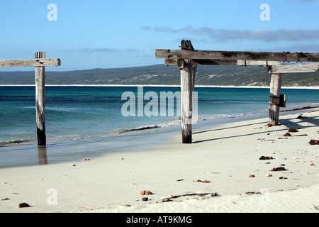 Strand und Küste an der Hamelin Bay in Südwestaustralien. Hamelin Bay ist ein beliebtes Touristenziel und Campinggebiet in Western Australia WA Stockfoto