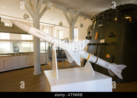 Kopenhagen Dänemark Orlogsmuseet The Royal Danish Naval Museum Sea Sparrow missile Stockfoto