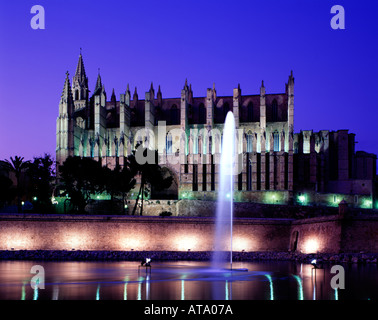 Spanien Mallorca Kathedral dawn Stockfoto
