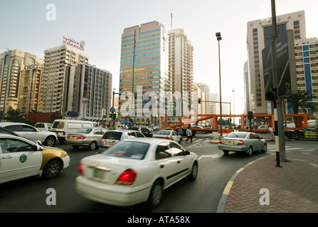 Hauptverkehrszeit, Stadt Abu Dhabi, Vereinigte Arabische Emirate Stockfoto