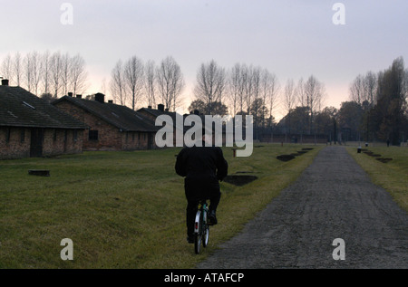 Todeszone in Auschwitz-Birkenau ehemaligen Nazi-deutschen Konzentrationslagers Stockfoto