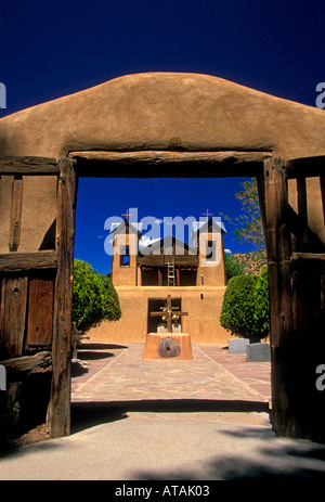 El Santuario de Chimayo, Dorf von Chimayo, Chimayo, Tierra Bendita, Rio Arriba County, New Mexico, USA, Nordamerika Stockfoto