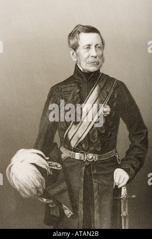 Britischer Feldmarschall Sir John Fox Burgoyne 1782 1871 Stockfoto