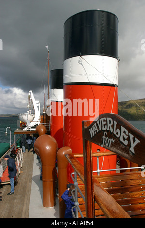 Dampf-Schiff Waverley, Tobermory, Isle of Mull, Schottland Stockfoto