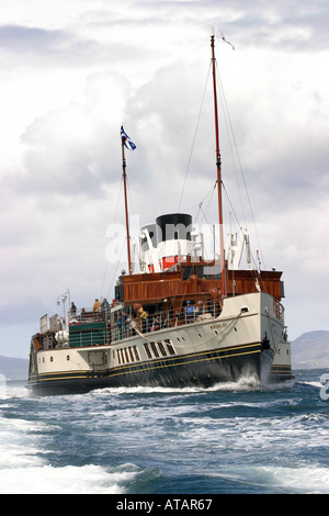 Dampf-Schiff Waverley, Tobermory, Isle of Mull, Schottland Stockfoto