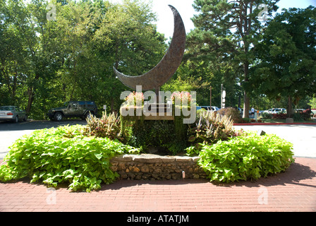 Skulptur, Crescent Hotel und Spa, Eureka Springs, Ozark Mountains, Arkansas Stockfoto