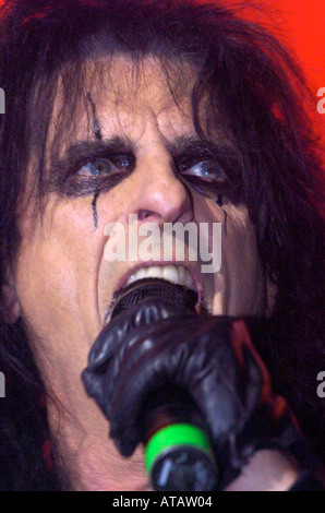 Alice Cooper Konzert in Cardiff International Arena in der dritten Nacht von seiner UK-tour Stockfoto